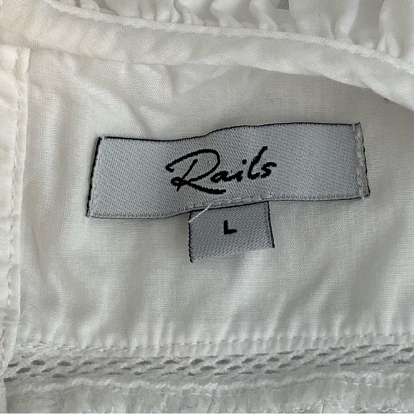 Rails Bright White Filomena Flutter Sleeve Blouse - Picture 11 of 13